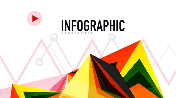 Modèle de présentation triangle moderne — Image vectorielle