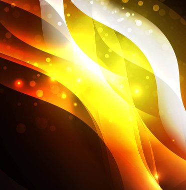 Neon ışıklı dalgalar