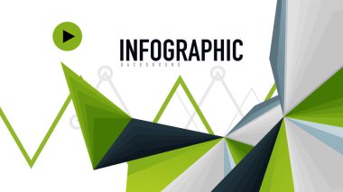 Modern üçgen sunu şablonu