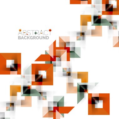 Beyaz Modern kare geometrik desen tasarım