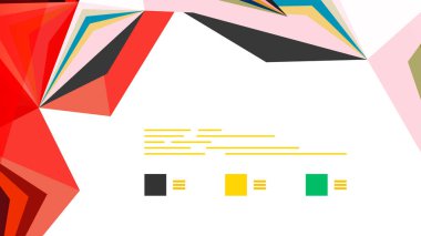 Modern üçgen sunu şablonu