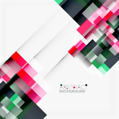 Soyut engeller şablon tasarım arka plan, beyaz, basit geometrik şekiller düz çizgiler ve dikdörtgenler