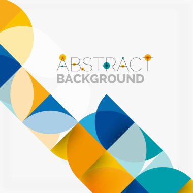 Modern geometrik arka plan daire