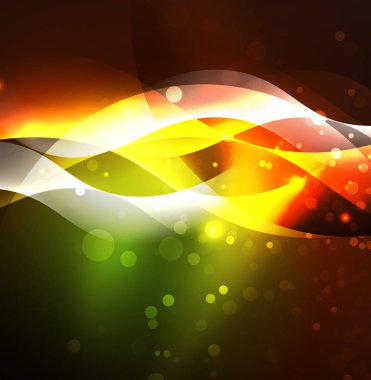 Neon ışıklı dalgalar