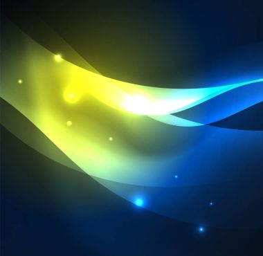 Neon ışıklı dalgalar