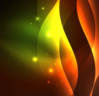 Neon ışıklı dalgalar