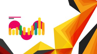 Modern üçgen sunu şablonu