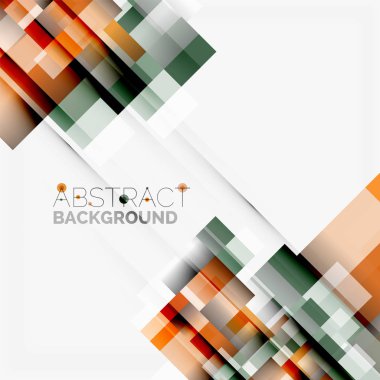 Soyut engeller şablon tasarım arka plan, beyaz, basit geometrik şekiller düz çizgiler ve dikdörtgenler