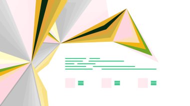 Modern üçgen sunu şablonu