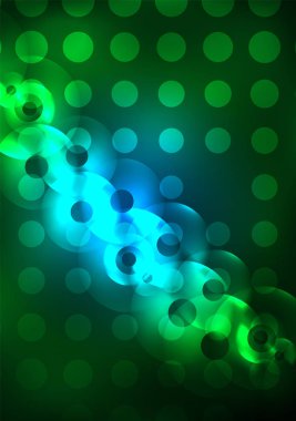 Karanlıkta parlayan daireler