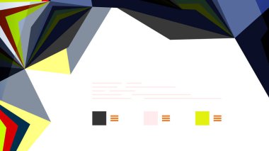 Modern üçgen sunu şablonu