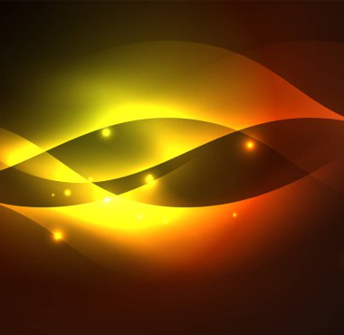 Neon ışıklı dalgalar