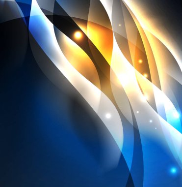 Neon ışıklı dalgalar