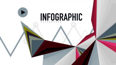 Modern üçgen sunu şablonu