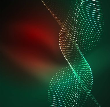 Vektör dalga parçacıklar arka plan