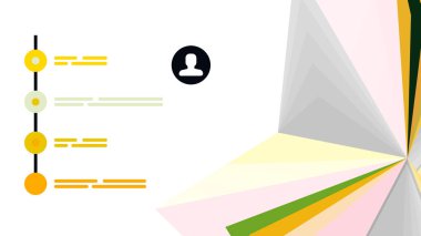 Modern üçgen sunu şablonu