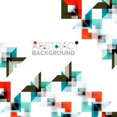 Beyaz Modern kare geometrik desen tasarım