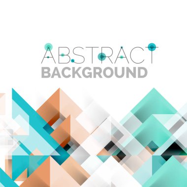 Beyaz Modern kare geometrik desen tasarım