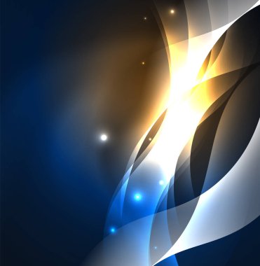 Neon ışıklı dalgalar