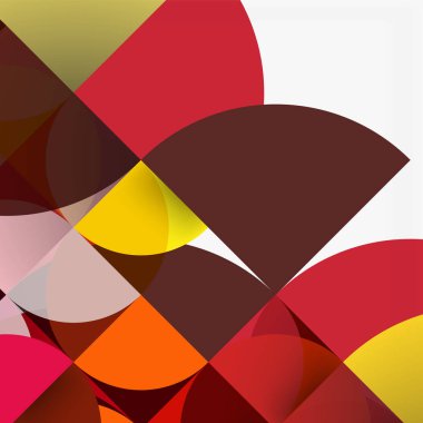 Kağıt daire kesim, mozaik mix geometrik desen tasarım