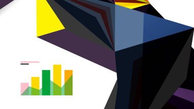 Modern üçgen sunu şablonu