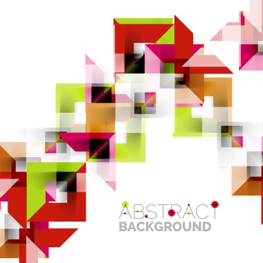 Beyaz Modern kare geometrik desen tasarım