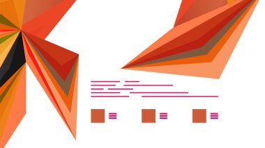 Modern üçgen sunu şablonu