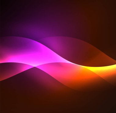 Neon ışıklı dalgalar