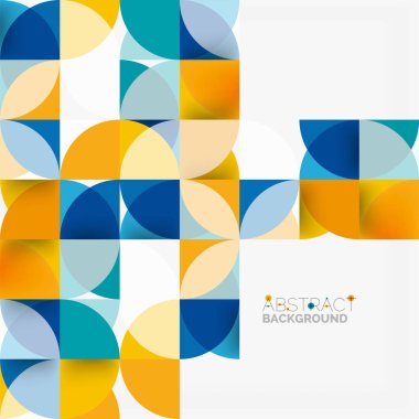 Modern geometrik arka plan daire