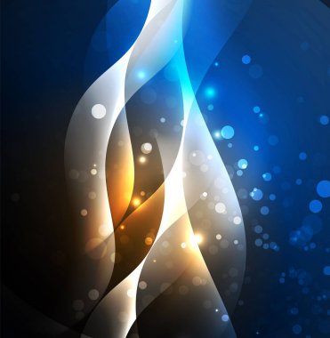 Neon ışıklı dalgalar