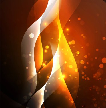 Neon ışıklı dalgalar