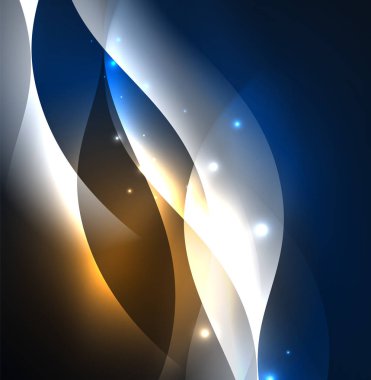 Neon ışıklı dalgalar