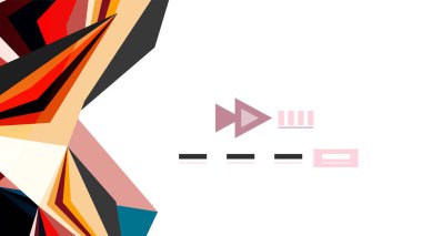 Modern üçgen sunu şablonu