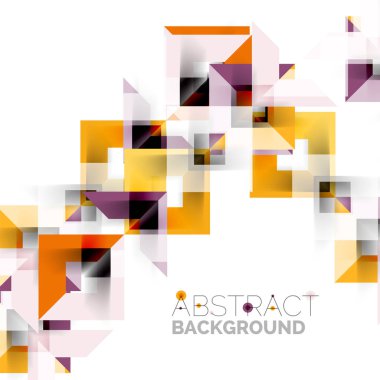 Beyaz Modern kare geometrik desen tasarım