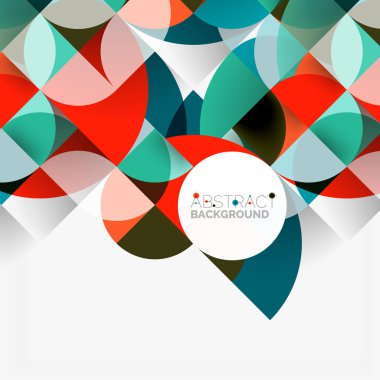 Modern geometrik arka plan daire