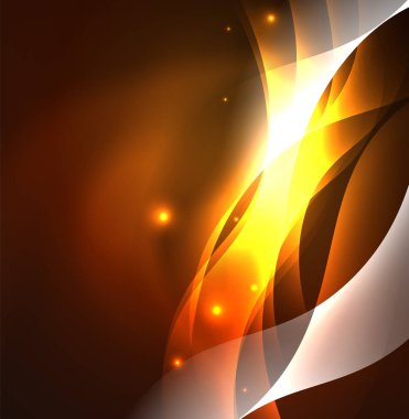 Neon ışıklı dalgalar