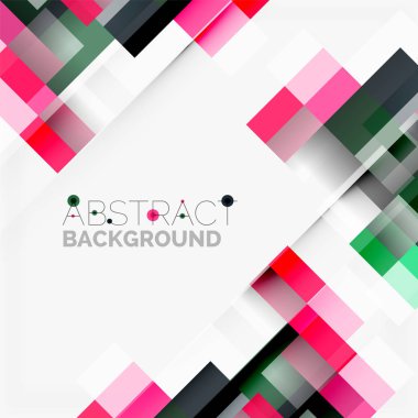 Soyut engeller şablon tasarım arka plan, beyaz, basit geometrik şekiller düz çizgiler ve dikdörtgenler