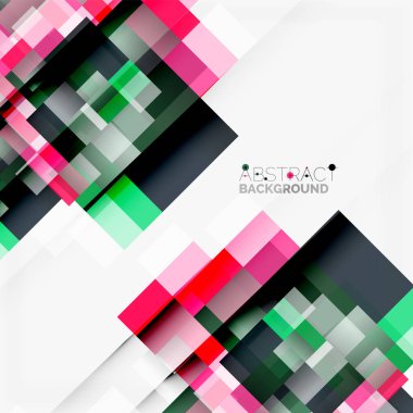 Soyut engeller şablon tasarım arka plan, beyaz, basit geometrik şekiller düz çizgiler ve dikdörtgenler