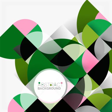 Modern geometrik arka plan daire