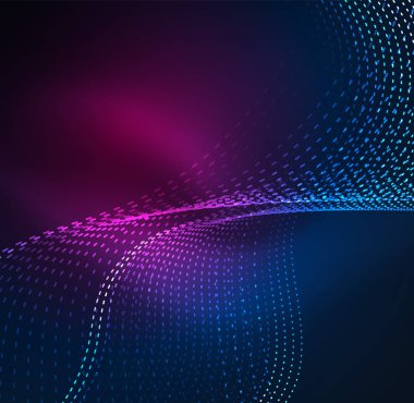 Vektör dalga parçacıklar arka plan