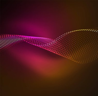 Vektör dalga parçacıklar arka plan