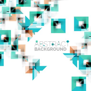 Beyaz Modern kare geometrik desen tasarım