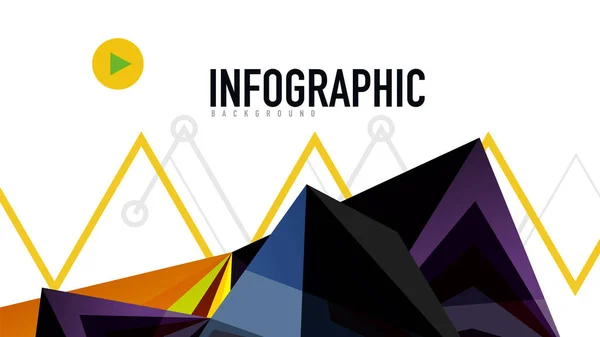 Modèle de présentation triangle moderne — Image vectorielle