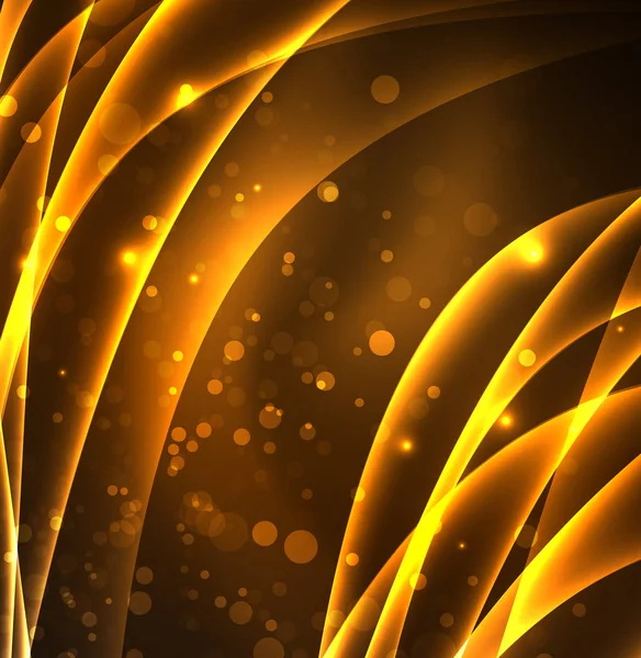 Enerji hatları, karanlıkta parlayan dalgalar vektör arka plan