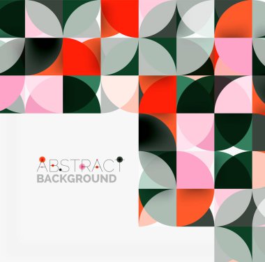 Modern geometrik arka plan daire