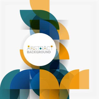 Modern geometrik arka plan daire