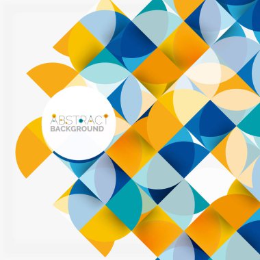 Modern geometrik arka plan daire