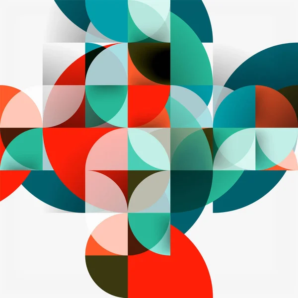 Moderna geometriska abstrakt bakgrund cirklar — Stock vektor