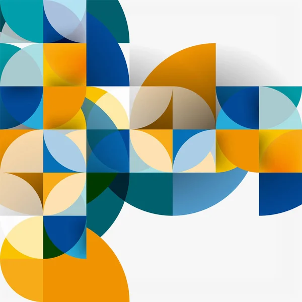Moderne geometrische abstrakte Hintergrundkreise — Stockvektor
