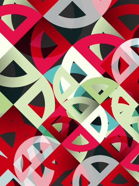 Kağıt daire kesim, mozaik mix geometrik desen tasarım